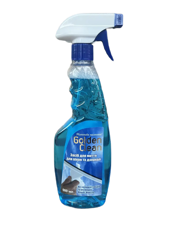 Засіб для миття скла GOLDEN CLEAN 500мл з тригером